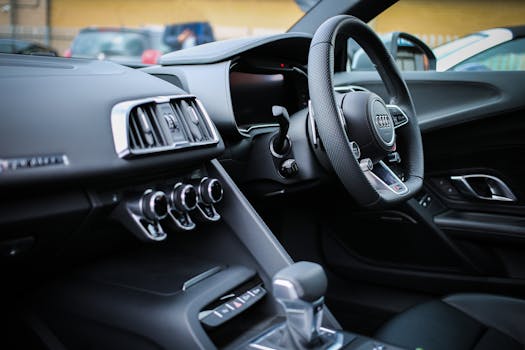 Luxury automobile interior