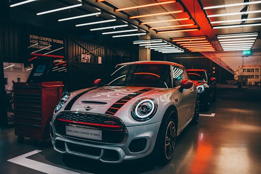 luxury car showroom